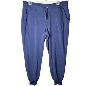 Athleta Brooklyn Ankle Pants Womens 10 Blue Joggers Athleisure Gorpcore